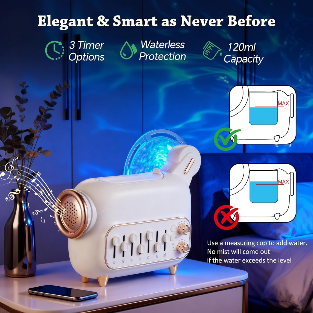 Colorful light music humidifier